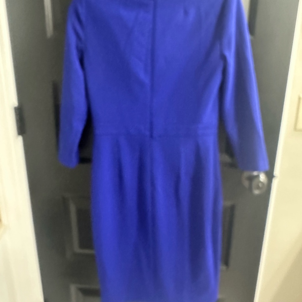 Calvin Klein Blue Sheath Dress with Cowl Neck - Picture 5 of 7